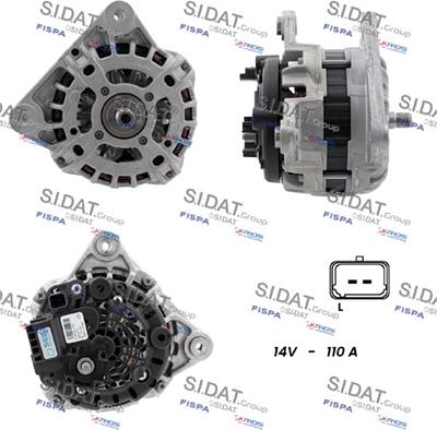 Sidat A12BH0043 - Ģenerators www.autospares.lv