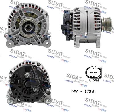 Sidat A12BH0005 - Генератор www.autospares.lv