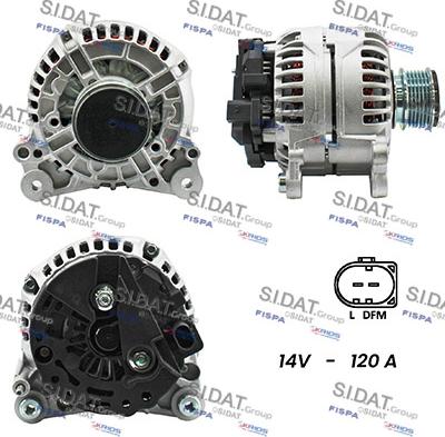 Sidat A12BH0011A2 - Генератор www.autospares.lv