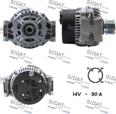 Sidat A12BH0082A2 - Ģenerators www.autospares.lv