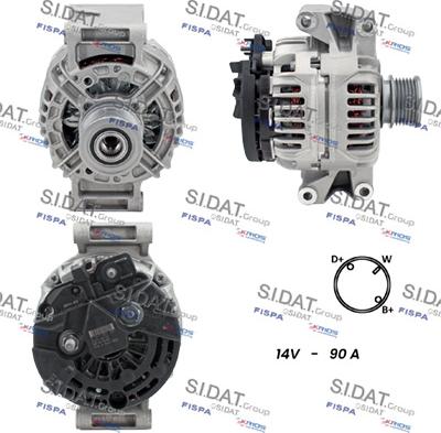 Sidat A12BH0082 - Ģenerators www.autospares.lv