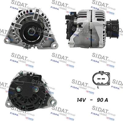 Sidat A12BH0039A2 - Ģenerators www.autospares.lv