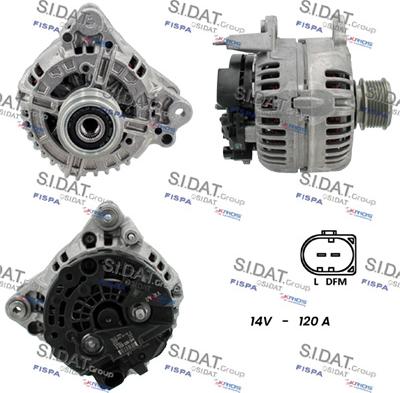 Sidat A12BH0078 - Генератор www.autospares.lv