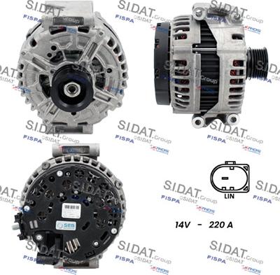 Sidat A12BH0195 - Ģenerators www.autospares.lv