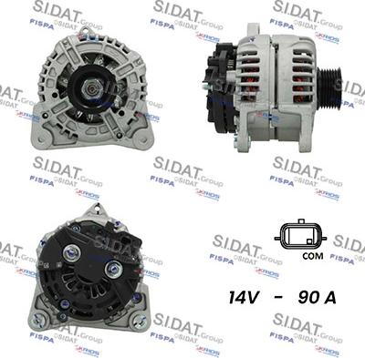 Sidat A12BH0146AS - Генератор www.autospares.lv