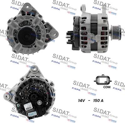 Sidat A12BH0148 - Генератор www.autospares.lv