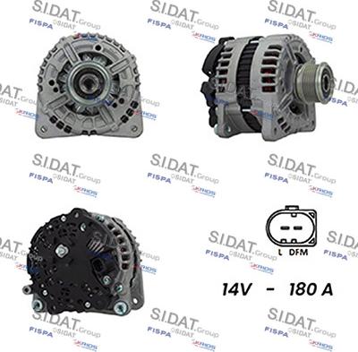 Sidat A12BH0185A2 - Alternator www.autospares.lv