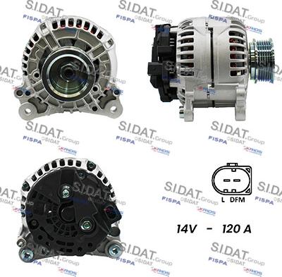 Sidat A12BH0186A2 - Ģenerators www.autospares.lv