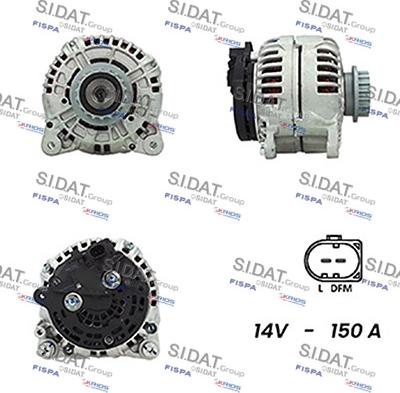 Sidat A12BH0130A2 - Ģenerators www.autospares.lv