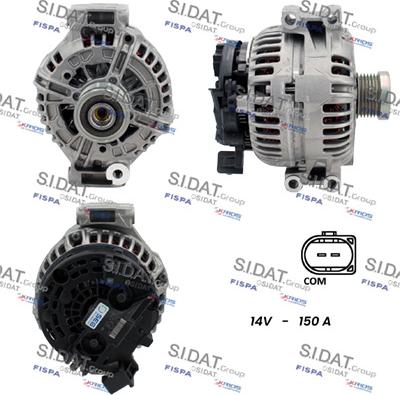 Sidat A12BH0123 - Ģenerators www.autospares.lv