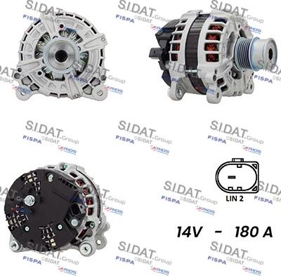 Sidat A12BH0877AS - Ģenerators autospares.lv