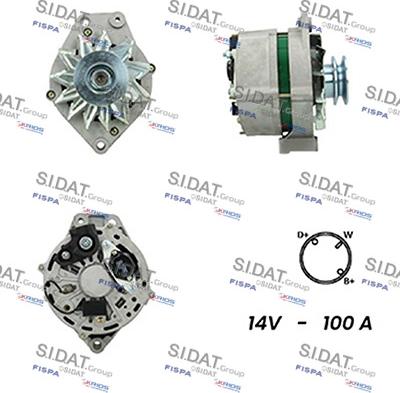 Sidat A12BH0396A2 - Alternator www.autospares.lv