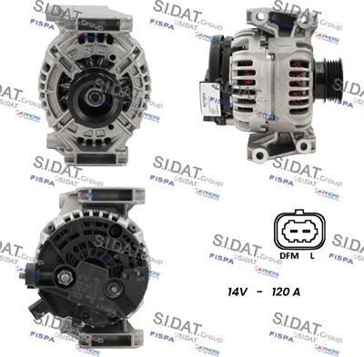 Sidat A12BH0350 - Ģenerators www.autospares.lv