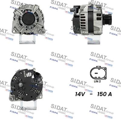 Sidat A12BH0276 - Ģenerators www.autospares.lv