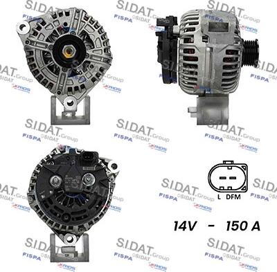 Sidat A12BH0273AS - Ģenerators autospares.lv