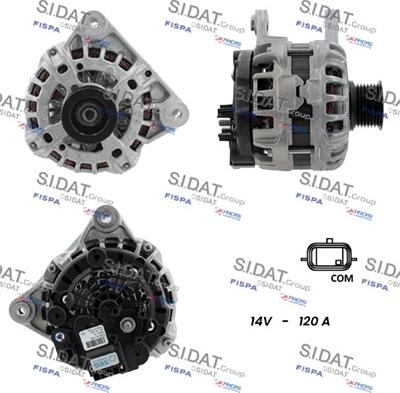 Sidat A12BH1010 - Ģenerators www.autospares.lv