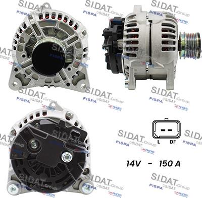 Sidat A12BH1012A2 - Ģenerators autospares.lv