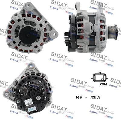 Sidat A12BH1031 - Генератор www.autospares.lv