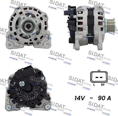 Sidat A12BH1033A2 - Ģenerators www.autospares.lv