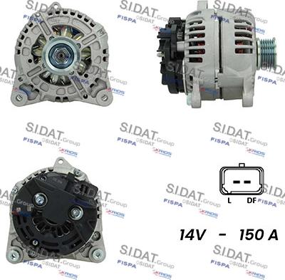 Sidat A12BH1020A2 - Ģenerators autospares.lv