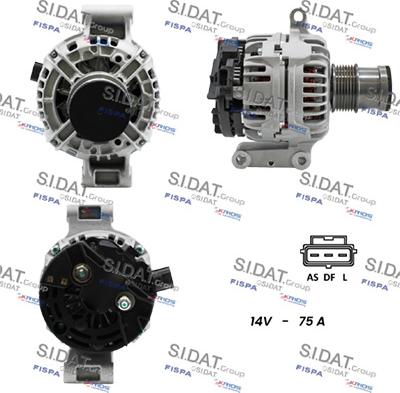 Sidat A12BH1153A2 - Ģenerators www.autospares.lv