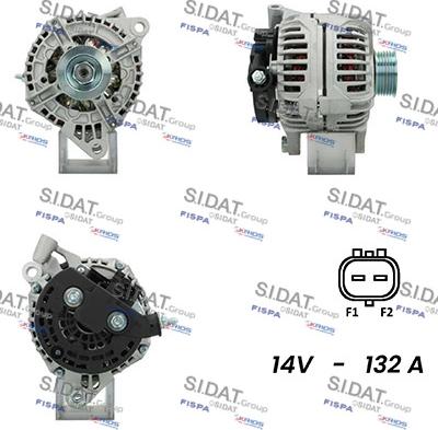 Sidat A12BH1103A2 - Ģenerators www.autospares.lv