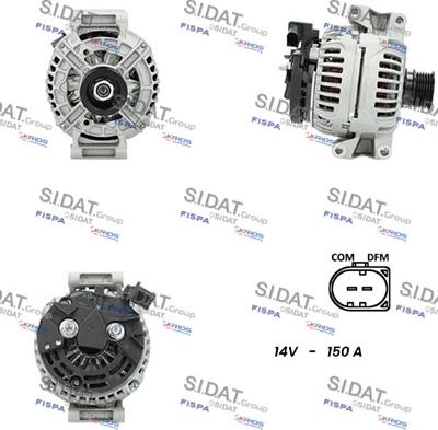 Sidat A12BH1131 - Alternator www.autospares.lv