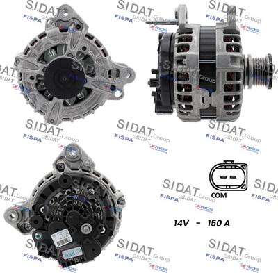 Sidat A12BH1395 - Alternator www.autospares.lv