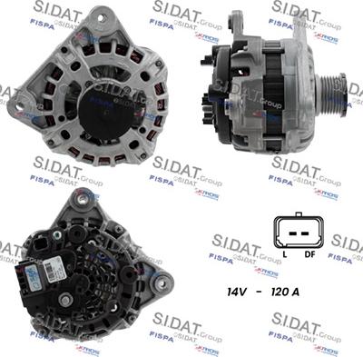 Sidat A12BH1311 - Генератор www.autospares.lv