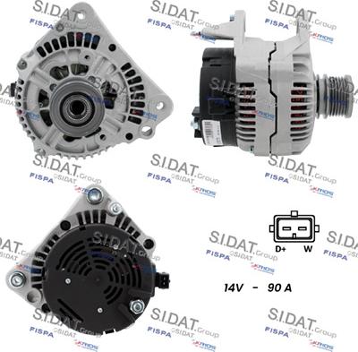 Sidat A12BH1281A2 - Ģenerators autospares.lv