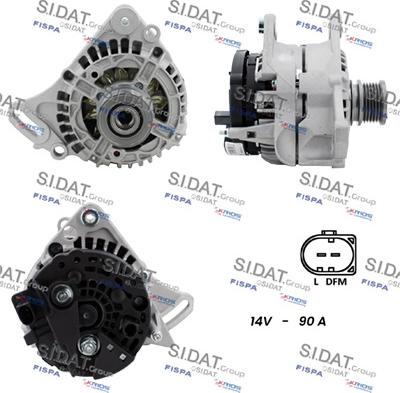 Sidat A12BH1279A2 - Ģenerators www.autospares.lv