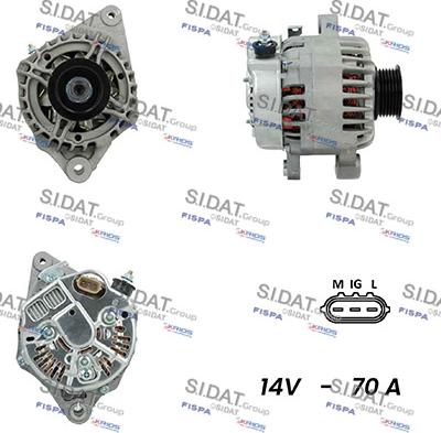 Sidat A12DE0489 - Ģenerators autospares.lv