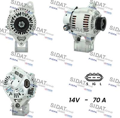 Sidat A12DE0483A2 - Ģenerators autospares.lv