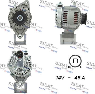 Sidat A12DE0482A2 - Ģenerators www.autospares.lv