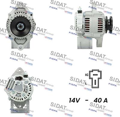 Sidat A12DE0621A2 - Ģenerators www.autospares.lv