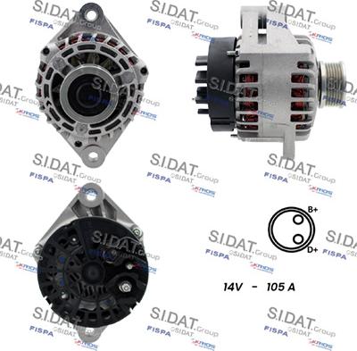 Sidat A12DE0050 - Ģenerators autospares.lv