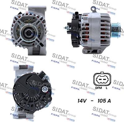 Sidat A12DE0051A2 - Alternator www.autospares.lv