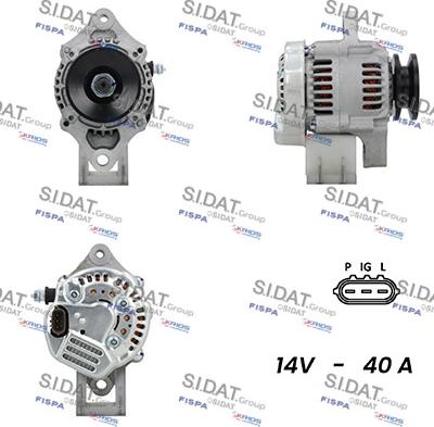 Sidat A12DE0063A2 - Alternator www.autospares.lv