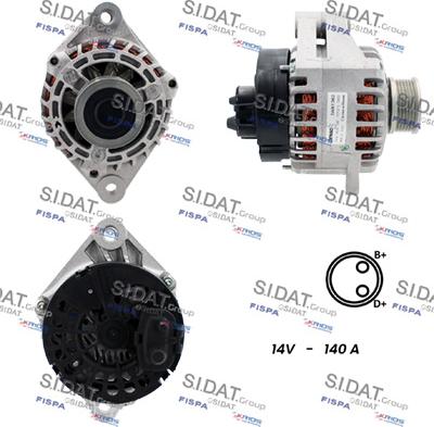 Sidat A12DE0009 - Ģenerators autospares.lv