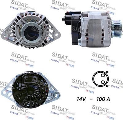 Sidat A12DE0003A2 - Ģenerators www.autospares.lv