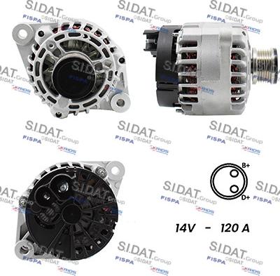 Sidat A12DE0016A2 - Ģenerators autospares.lv