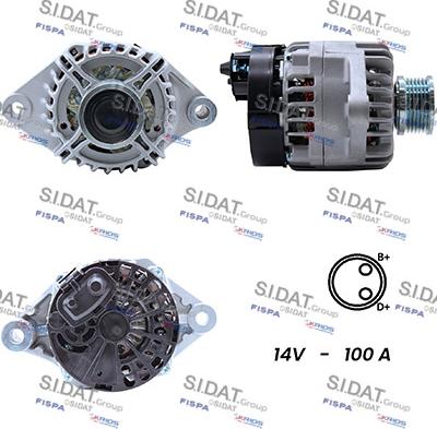 Sidat A12DE0081A2 - Alternator www.autospares.lv