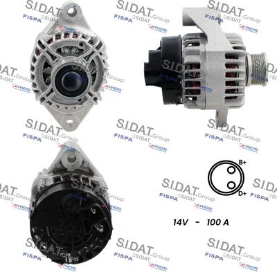 Sidat A12DE0081 - Alternator www.autospares.lv