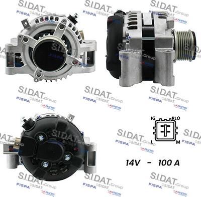 Sidat A12DE0072A2 - Ģenerators www.autospares.lv