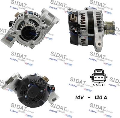 Sidat A12DE0154A2 - Ģenerators www.autospares.lv