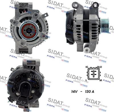 Sidat A12DE0119 - Ģenerators www.autospares.lv