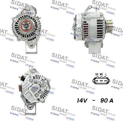 Sidat A12DE0175A2 - Ģenerators autospares.lv