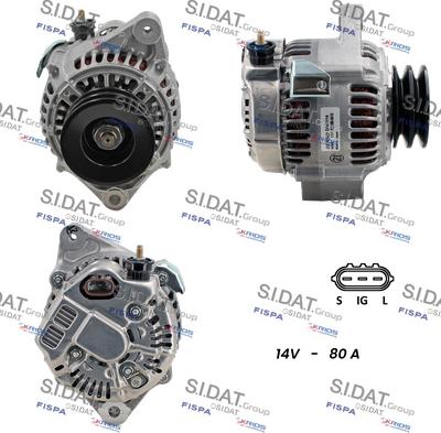 Sidat A12DE0375 - Alternator www.autospares.lv