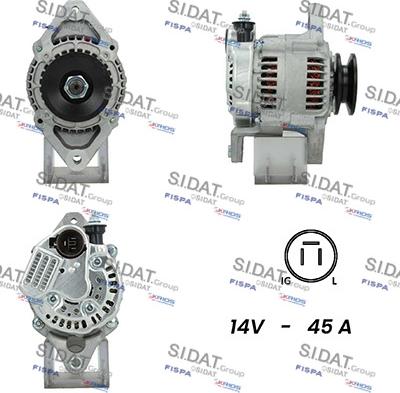 Sidat A12DE0370A2 - Alternator www.autospares.lv