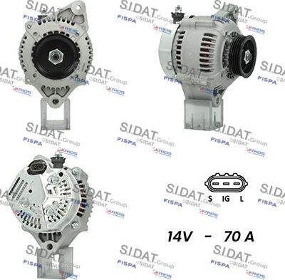 Sidat A12DE0372A2 - Ģenerators www.autospares.lv